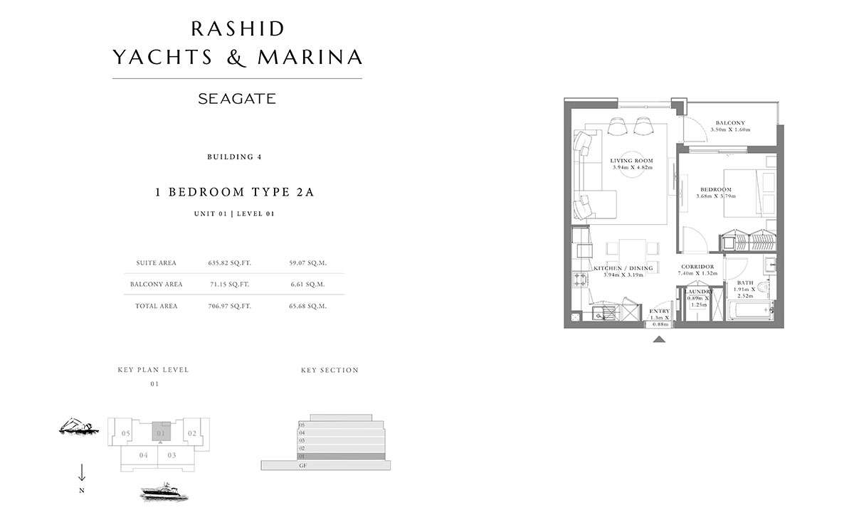 Type 2A, Unit 01, Level 01 Building 4